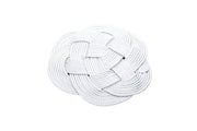 Napperon rond 50cm blanc - Maison porcel  | Porcelaine