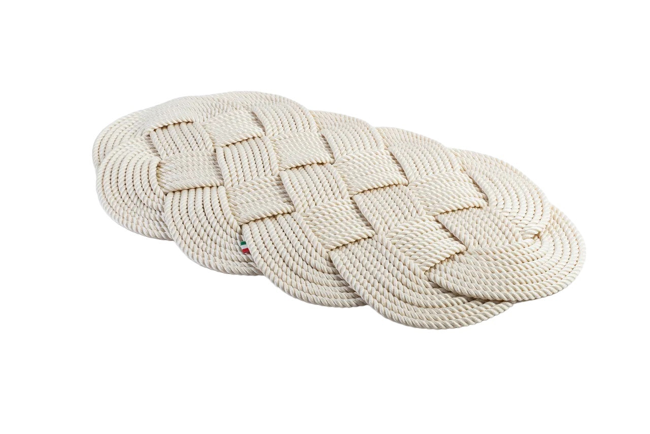 Maxi napperon 75cm crème - Maison porcel  | Porcelaine