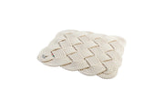 Napperon carré 45cm crème - Maison porcel  | Porcelaine