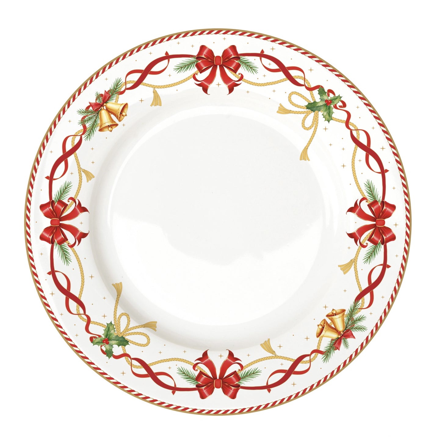 Assiette plate en porcelaine Christmas Tale