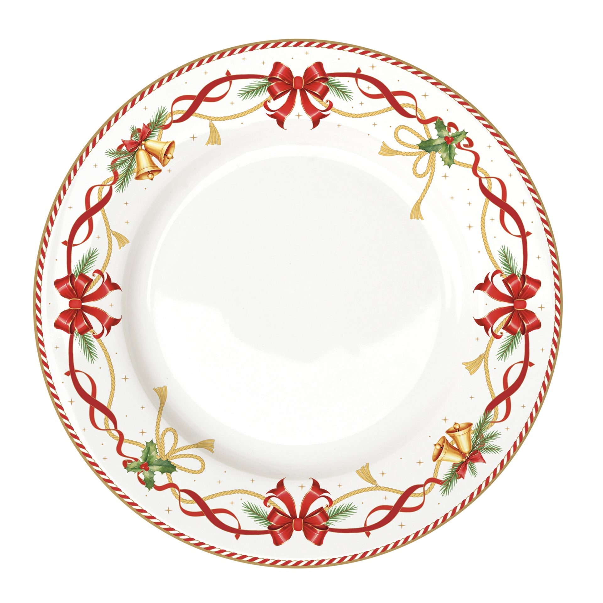 Assiette plate en porcelaine Christmas Tale