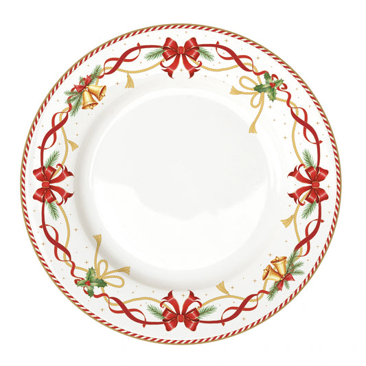 Assiette plate en porcelaine Christmas Tale