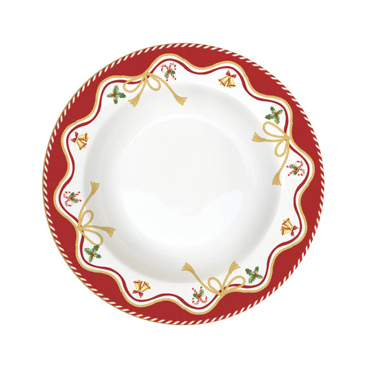 Assiette creuse en porcelaine Christmas Tale
