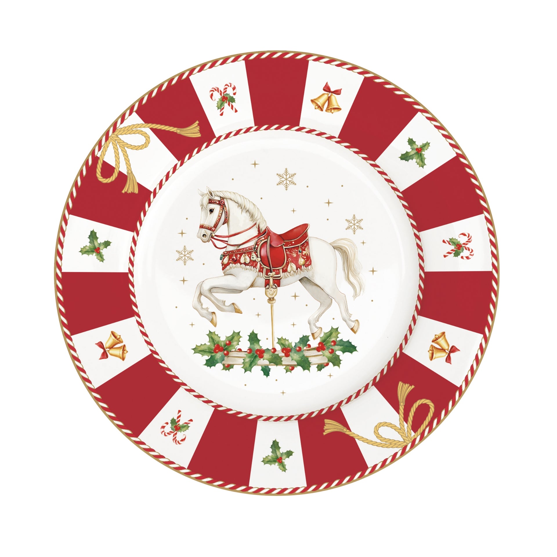 Assiette à dessert en porcelaine Christmas Tale