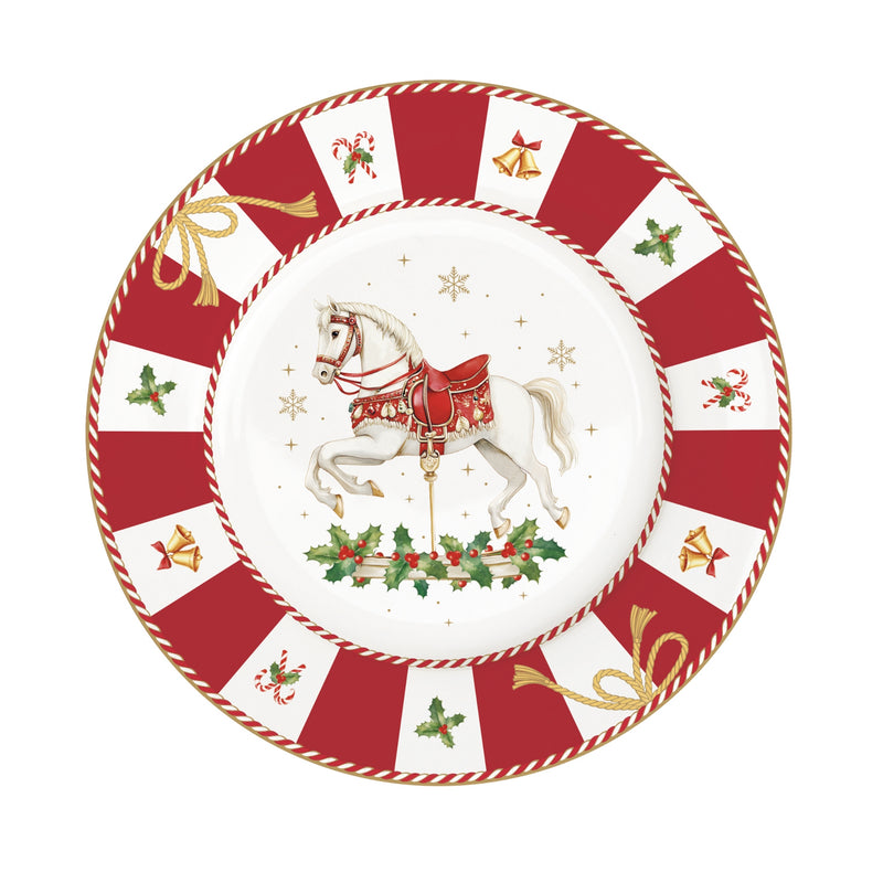 Assiette à dessert en porcelaine Christmas Tale