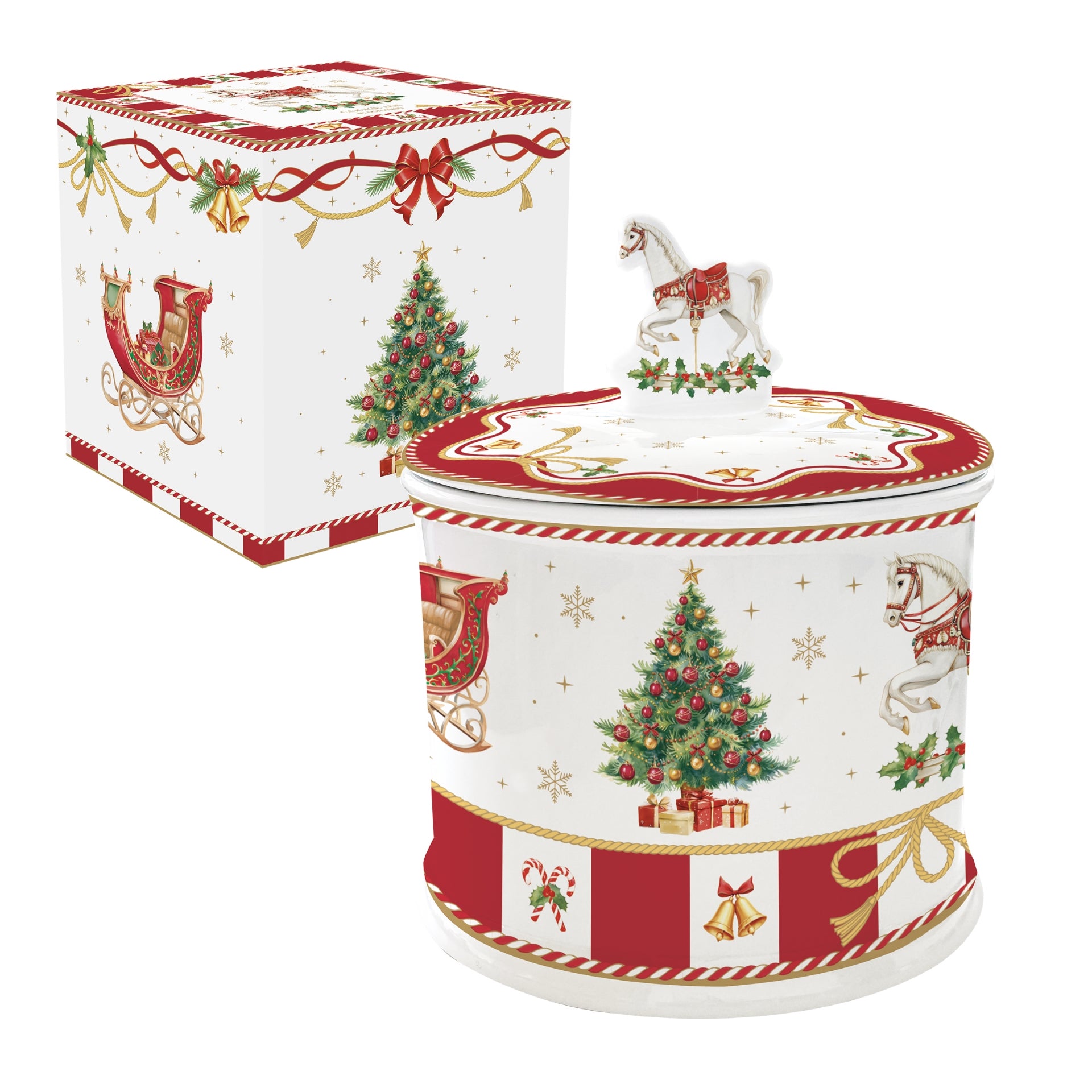 Bonbonnière en porcelaine - Christmas Tale