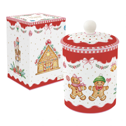 Coffret boîte à biscuit en porcelaine - Sweet christmas