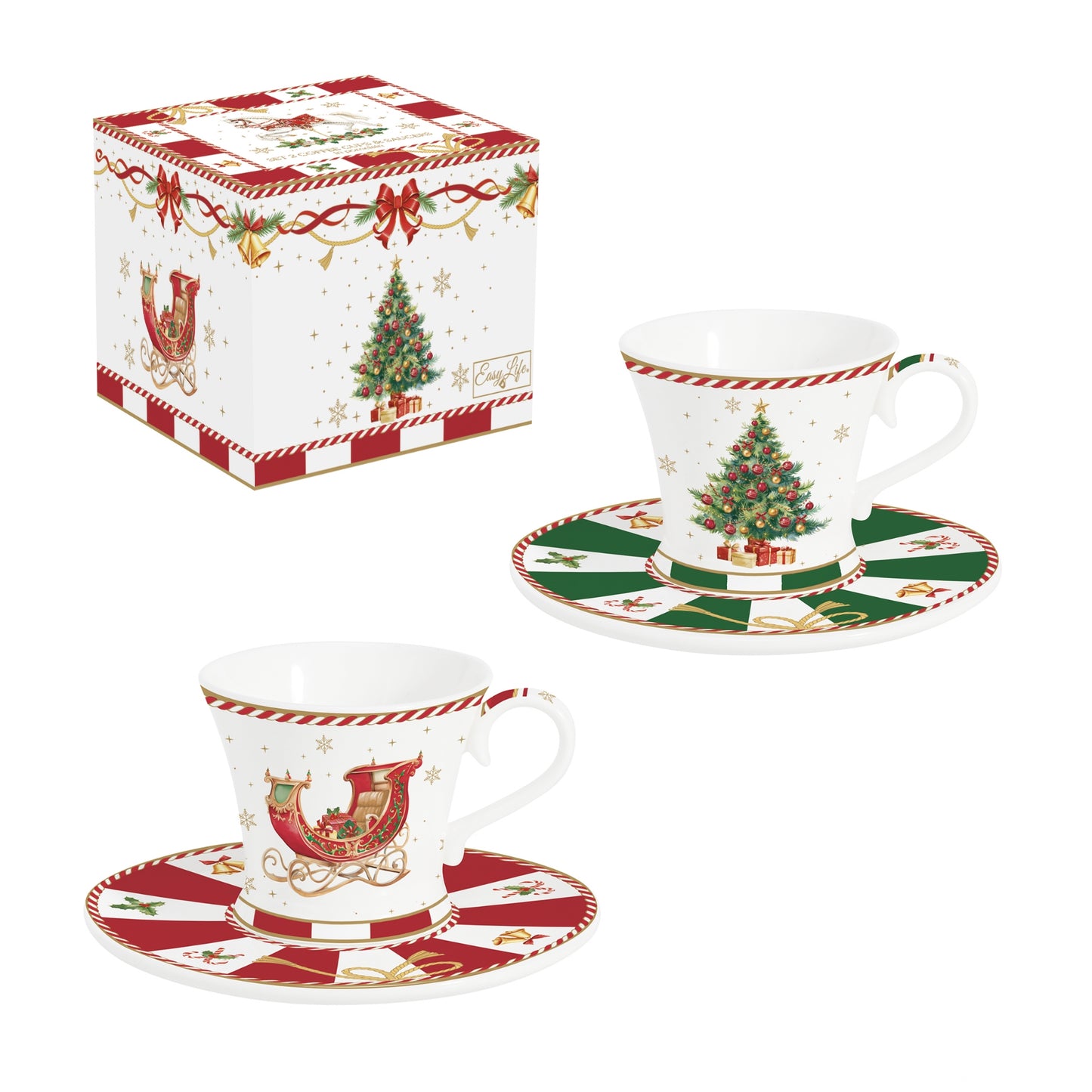 Coffret 2 tasses en porcelaine - Christmas Tale