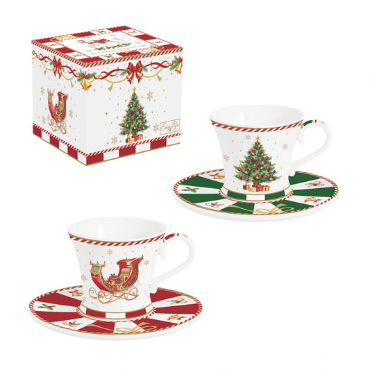 Coffret 2 tasses en porcelaine - Christmas Tale