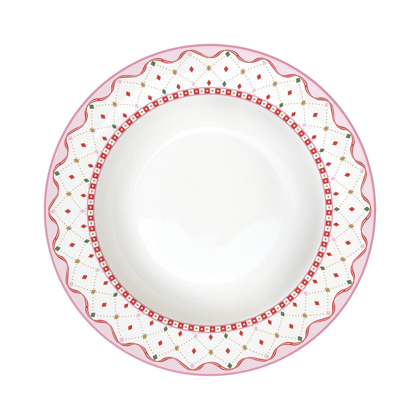Assiette creuse 22cm en porcelaine - Sweet christmas