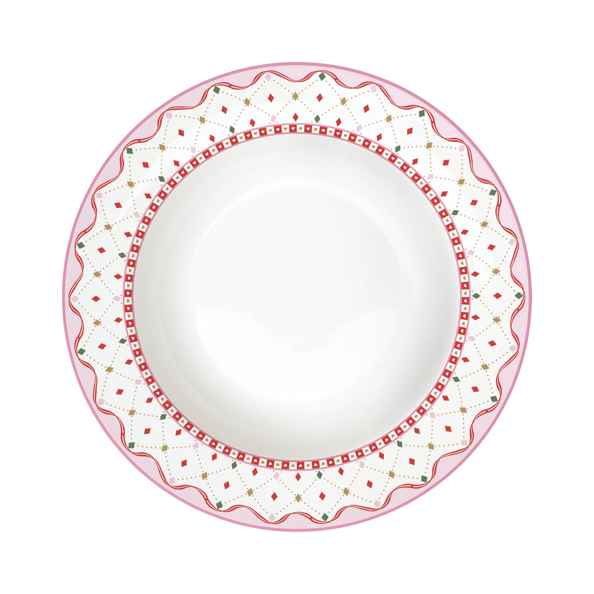 Assiette creuse 22cm en porcelaine - Sweet christmas