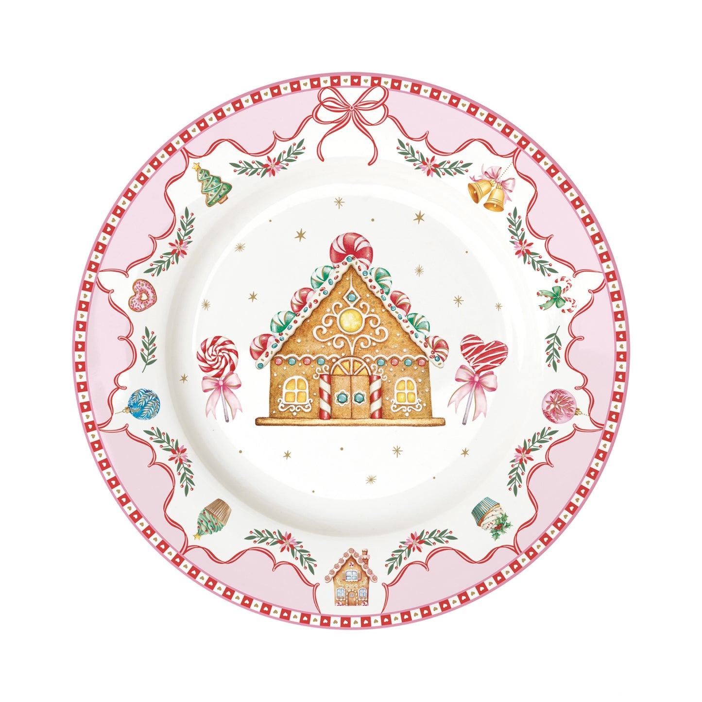 Assiette à dessert en porcelaine - Sweet christmas