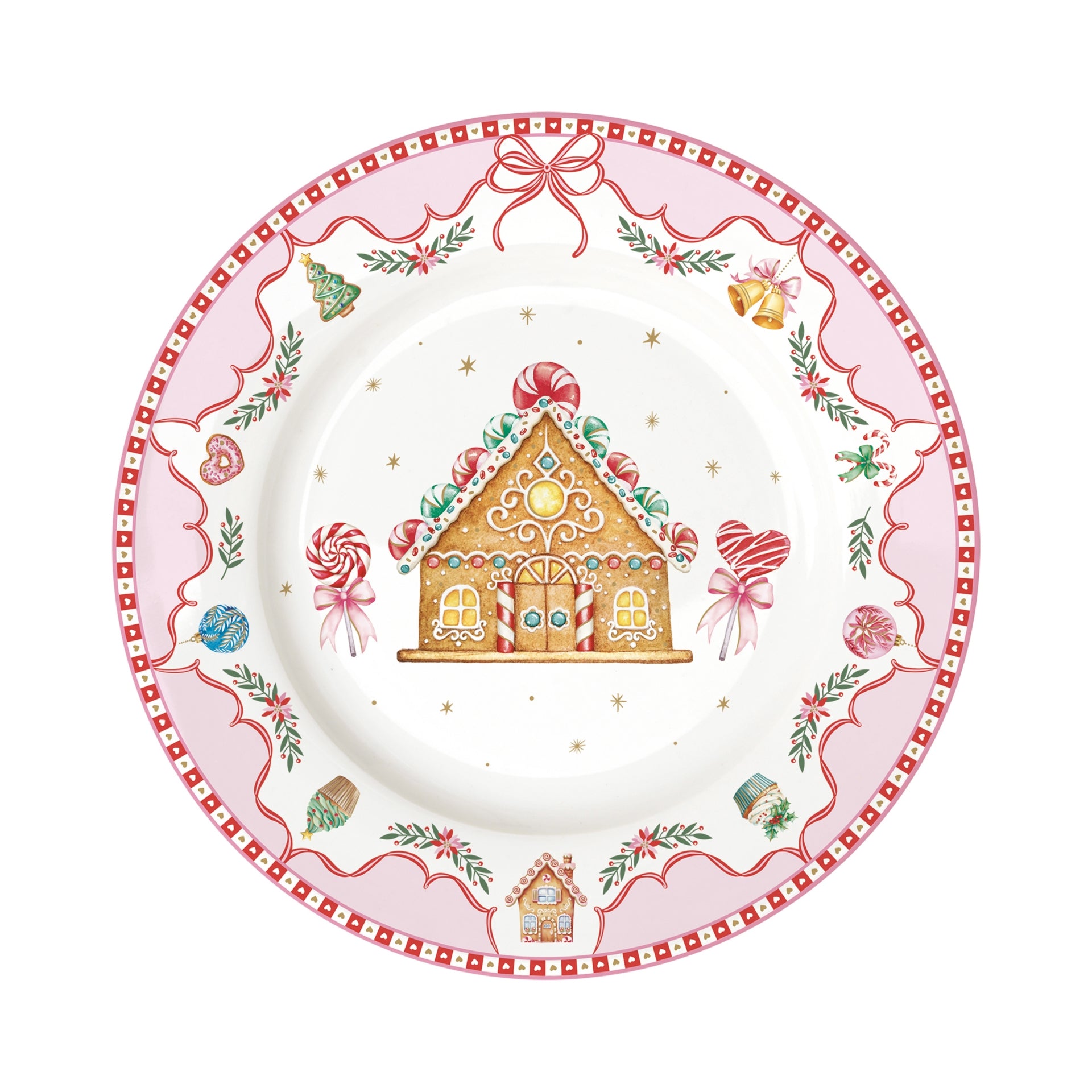 Assiette à dessert en porcelaine - Sweet christmas