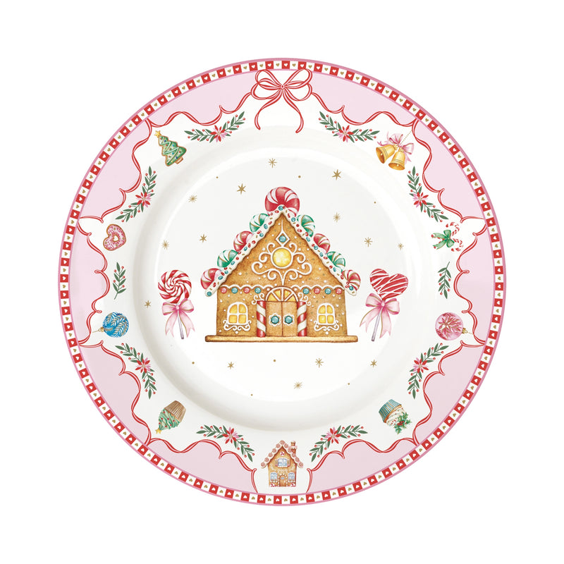 Assiette à dessert en porcelaine - Sweet christmas
