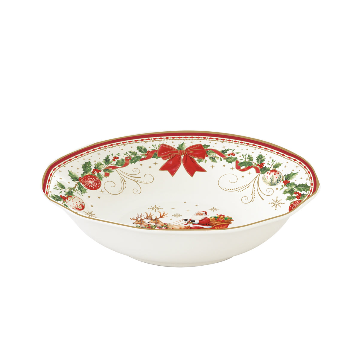Assiette creuse de Noël en porcelaine – Christmas Heritage