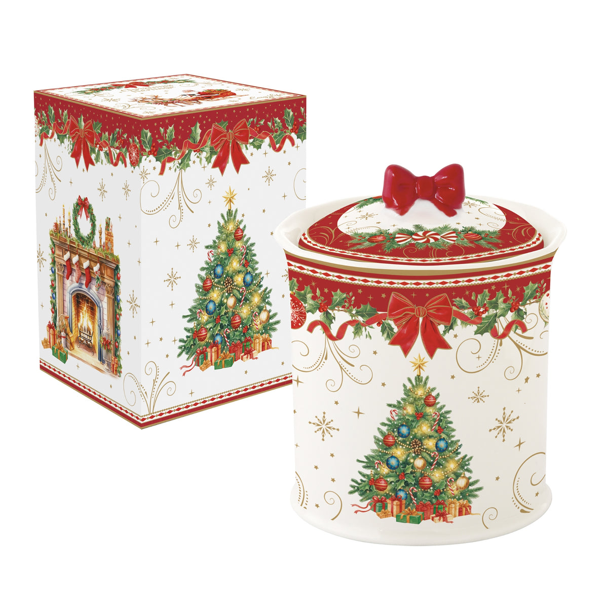 Bonbonnière Noël en porcelaine – Christmas Heritage