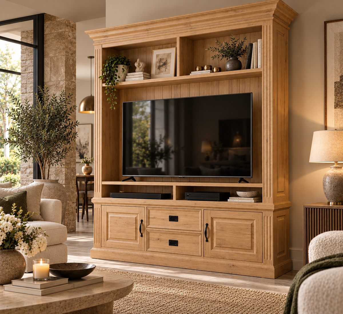 Bibliothèque Campagne Chic Meuble TV