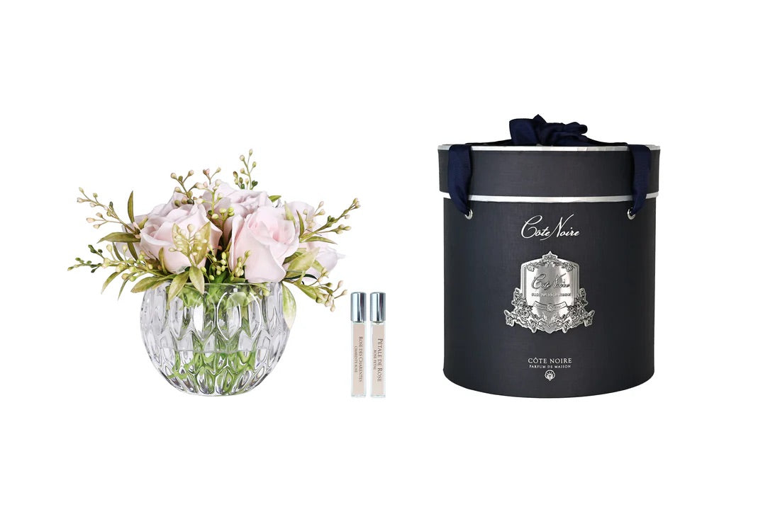 Summer Round Bouquet – realistic pink flowers