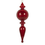 Boule de Noël 17 cm en verre rouge