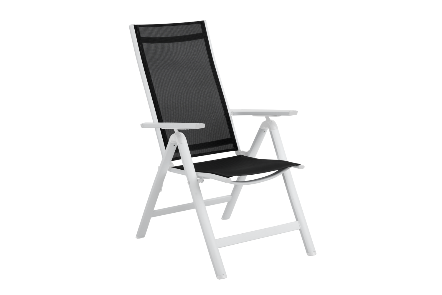 Fauteuil multiposition Blanc/Noir - Alba