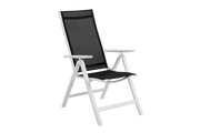 Fauteuil multiposition Blanc/Noir - Alba