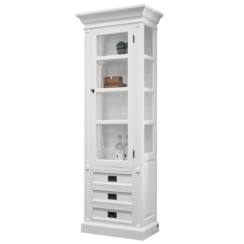 Vitrine Cambridge blanche 70cm