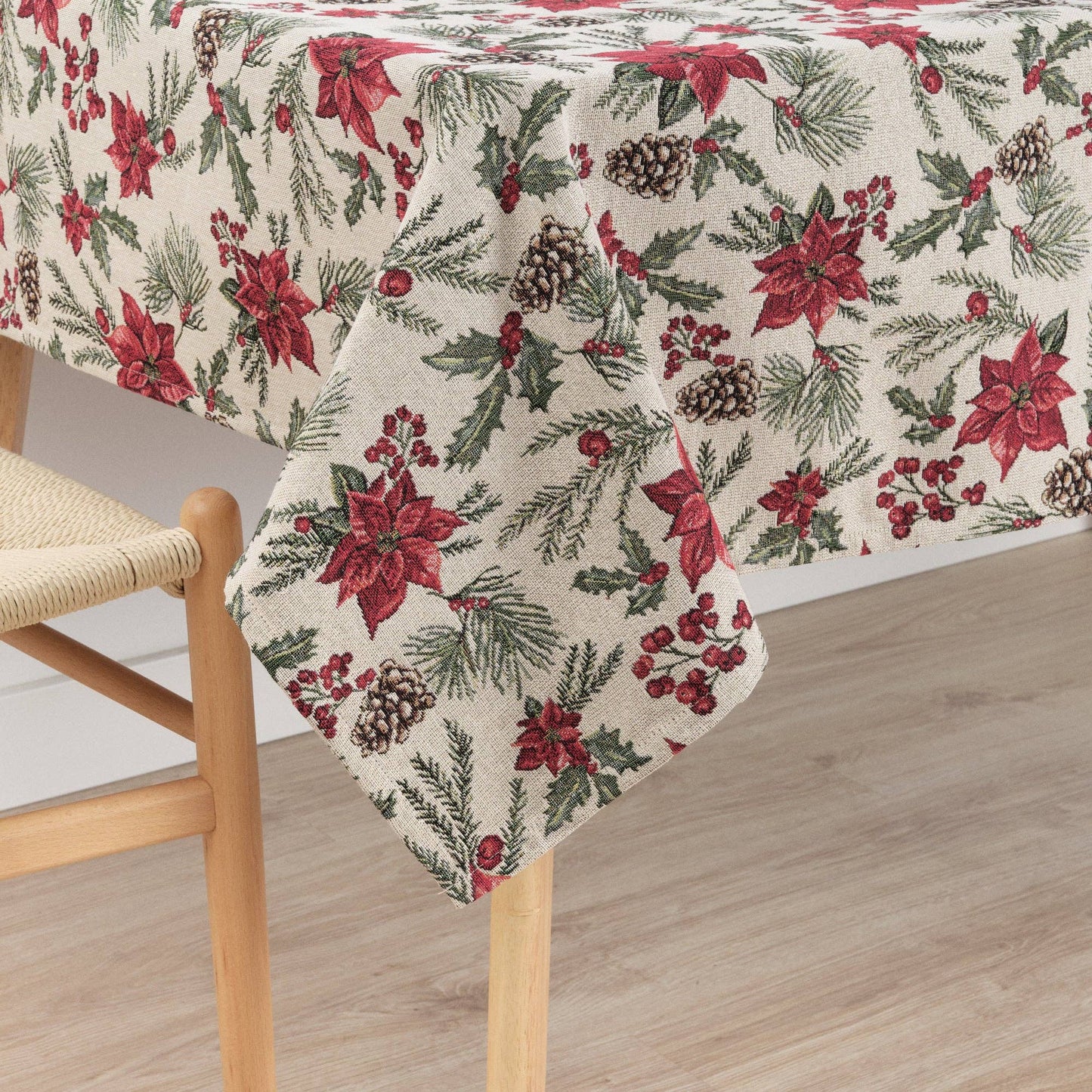 Nappe Anti-Taches – Poinsettia 220 cm