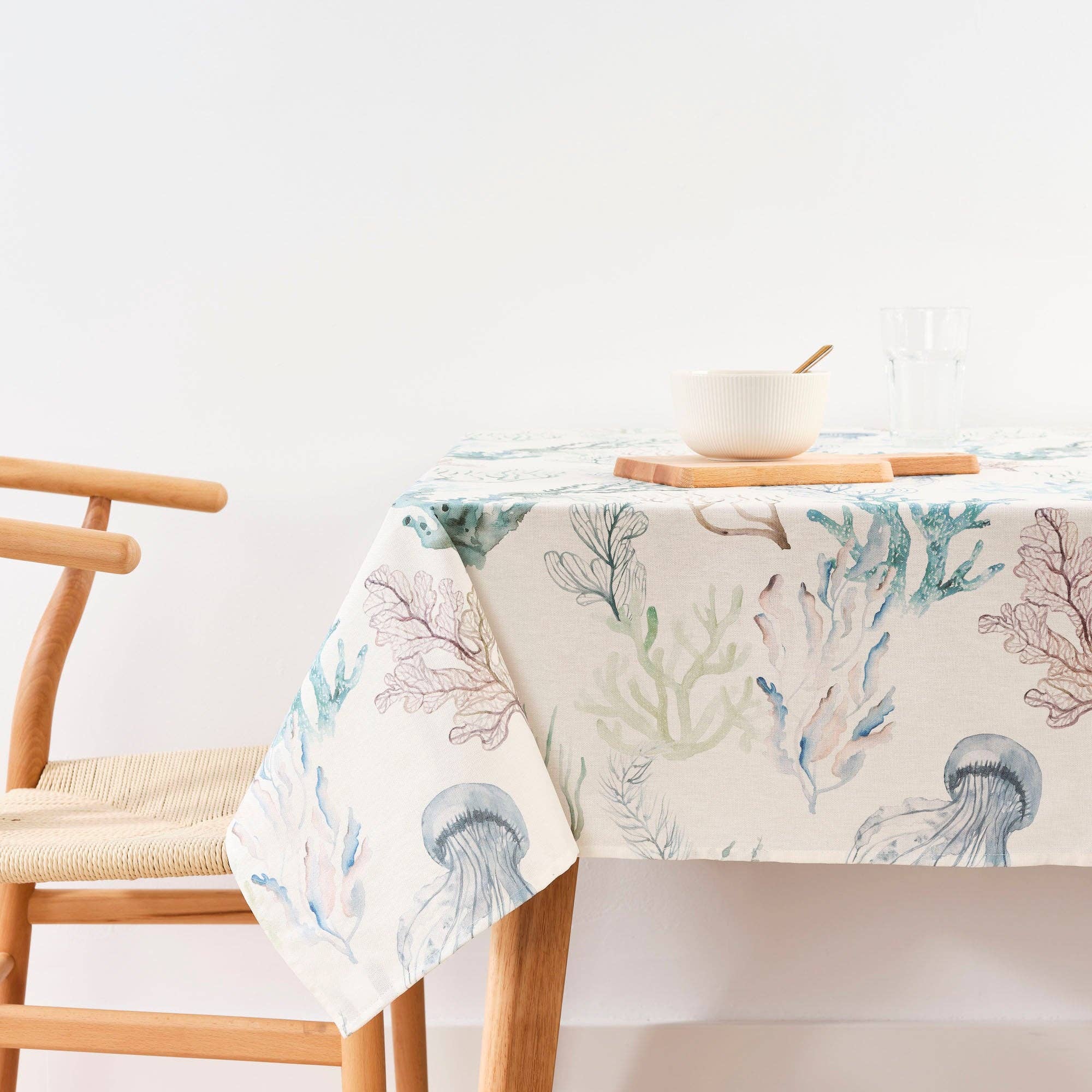 Nappe anti taches 200 x 140 cm - Corail