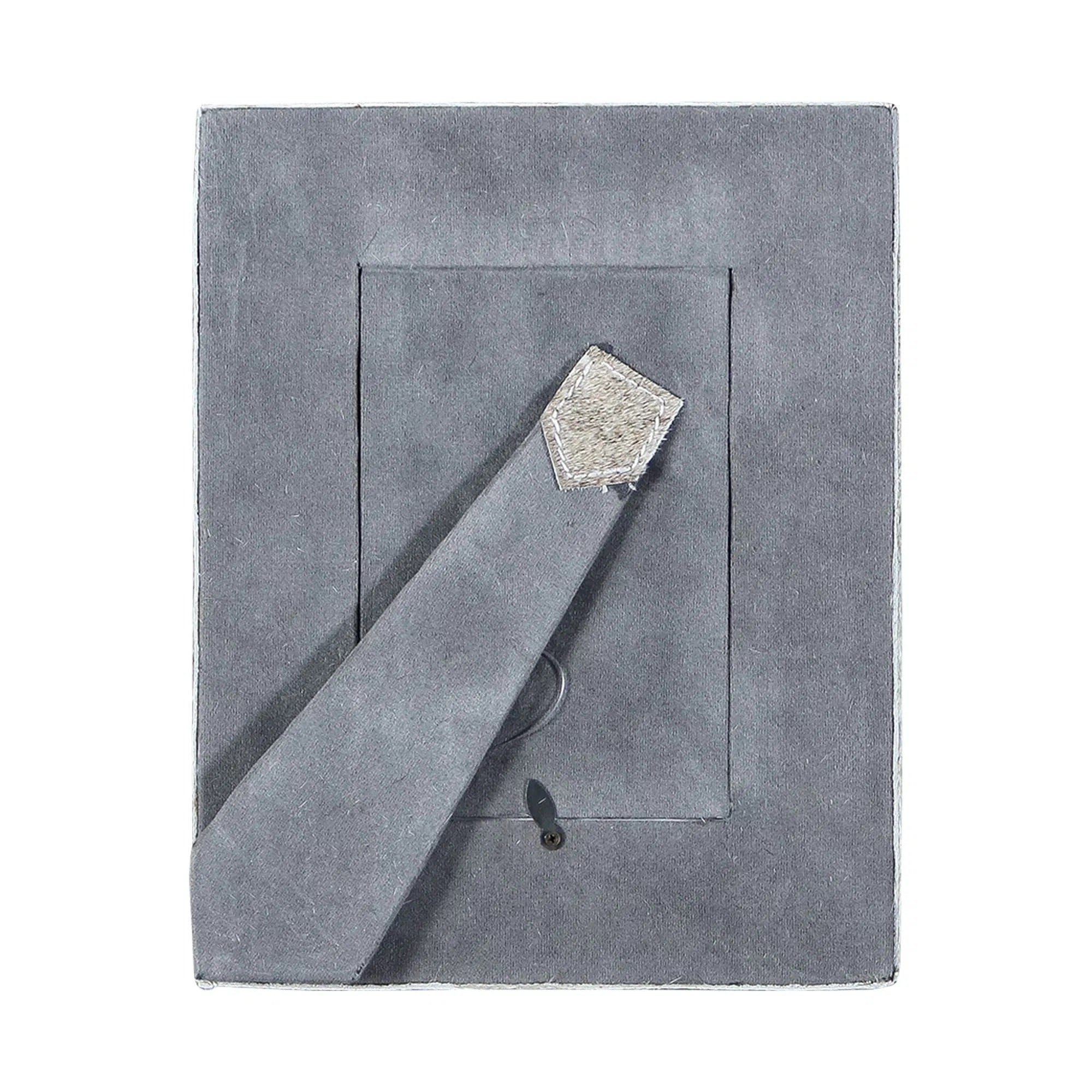 Cadre fourrure gris - Maison porcel  | Porcelaine