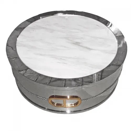 Table basse marbre blanc - Darian