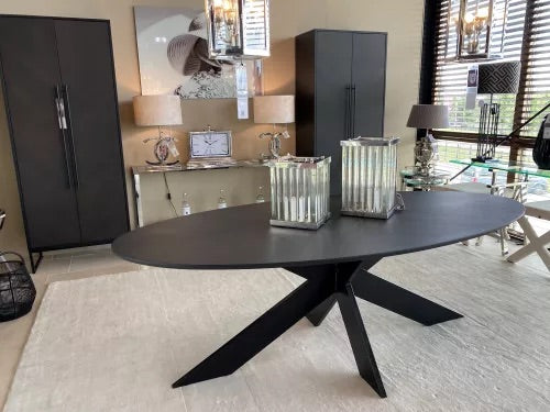 Bone 220cm Oval Dining Table