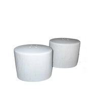 Set sel et poivre en porcelaine fine White Tears - Maison Porcel