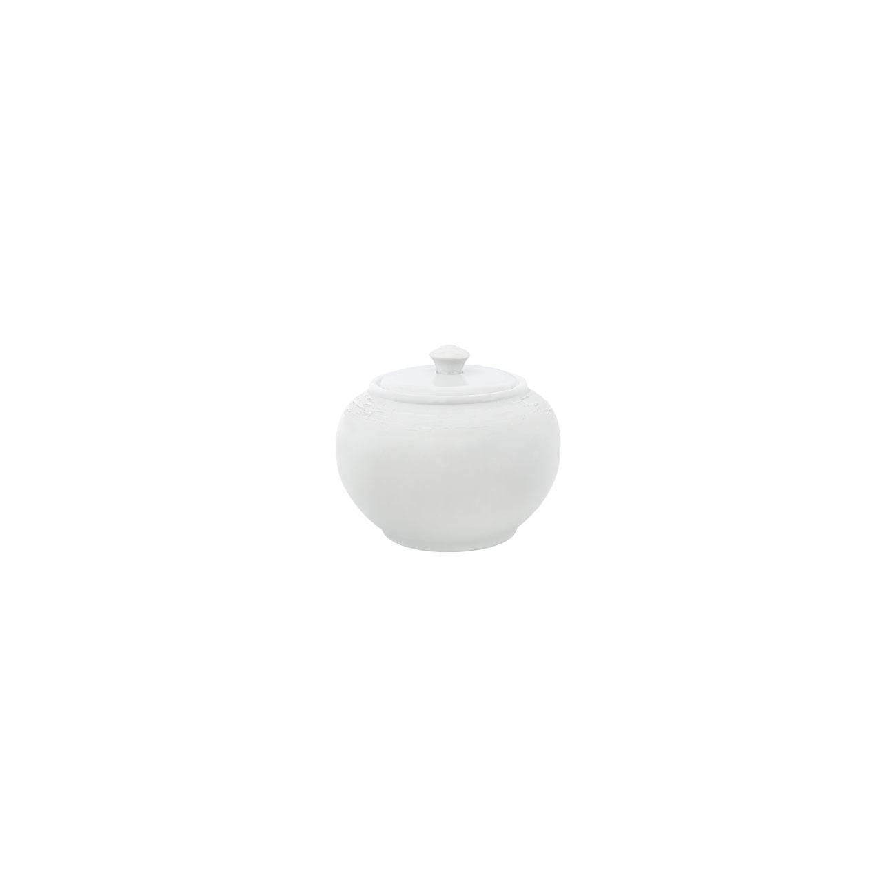 Sucrier en porcelaine fine White Tears - Maison Porcel