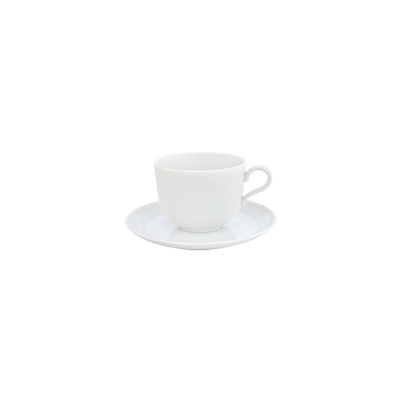 Tasse à thé en porcelaine fine White Tears - Maison Porcel